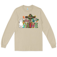 Mushroom He is alive Easter Day Long Sleeve Tee - HowdyJamesFarm