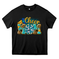 Black cheer mom Heavy Core Tee - NancyCooperArtShop