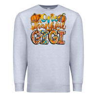 Heather Grey one thankful gigi Premium Sweatshirt - CowhideDigitalArt
