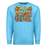 Ocean Blue one thankful gigi Premium Sweatshirt - CowhideDigitalArt