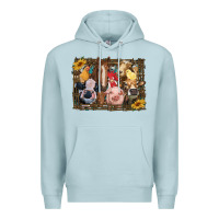 Blue Mist western farm animals Premium Hoodie - RanaPortraitStore
