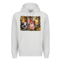 Dove Grey western farm animals Premium Hoodie - RanaPortraitStore