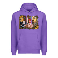 Purple western farm animals Premium Hoodie - RanaPortraitStore