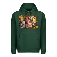 Sports Green western farm animals Premium Hoodie - RanaPortraitStore