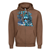 Chestnut let's roll Zipper Hoodie - FaDigitalArtStudio
