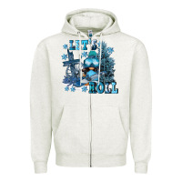 Oatmeal Heather let's roll Zipper Hoodie - FaDigitalArtStudio
