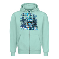 Seafoam let's roll Zipper Hoodie - FaDigitalArtStudio