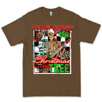 Cacao Rockin' around the Christmas tree skeleton Premium Tee - NancyCooperArtShop