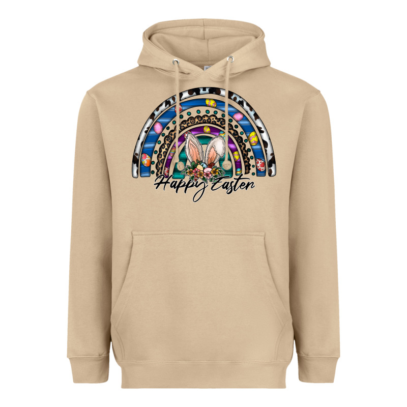 Happy Easter Rainbow Heavyweight Hoodie by CowhideDigitalArt | Teevron