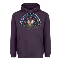 Plum happy easter rainbow Heavyweight Hoodie - CowhideDigitalArt