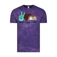 Cloud Purple Peace Love Camp Vintage Tee - Bettercallsaul