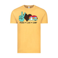 Vintage Mustard Peace Love Camp Vintage Tee - Bettercallsaul
