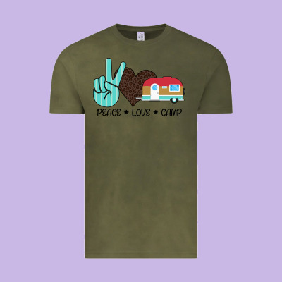 Peace Love Camp Vintage Tee Designed By Bettercallsaul