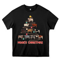 Black mooey christmas Heavy Core Tee - MaliasSmallBusiness