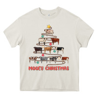 Cream mooey christmas Heavy Core Tee - MaliasSmallBusiness