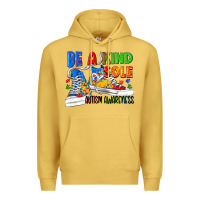 Antique Gold Be a kind sole Autism Awareness Premium Hoodie - FaDigitalArtStudio