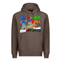 Coffee Be a kind sole Autism Awareness Premium Hoodie - FaDigitalArtStudio