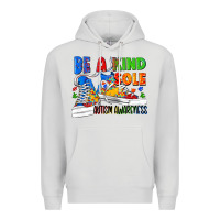 Dove Grey Be a kind sole Autism Awareness Premium Hoodie - FaDigitalArtStudio