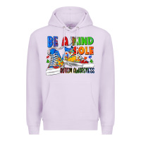 Lilac Be a kind sole Autism Awareness Premium Hoodie - FaDigitalArtStudio