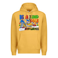Mustard Be a kind sole Autism Awareness Premium Hoodie - FaDigitalArtStudio