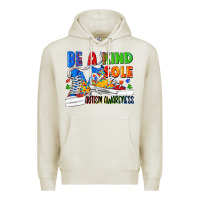 Oatmeal Heather Be a kind sole Autism Awareness Premium Hoodie - FaDigitalArtStudio