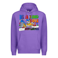 Purple Be a kind sole Autism Awareness Premium Hoodie - FaDigitalArtStudio