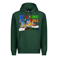 Sports Green Be a kind sole Autism Awareness Premium Hoodie - FaDigitalArtStudio
