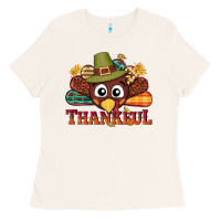 Bone western thankful thanksgiving turkey Ladies Tee - NancyCooperArtShop