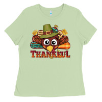 Matcha western thankful thanksgiving turkey Ladies Tee - NancyCooperArtShop