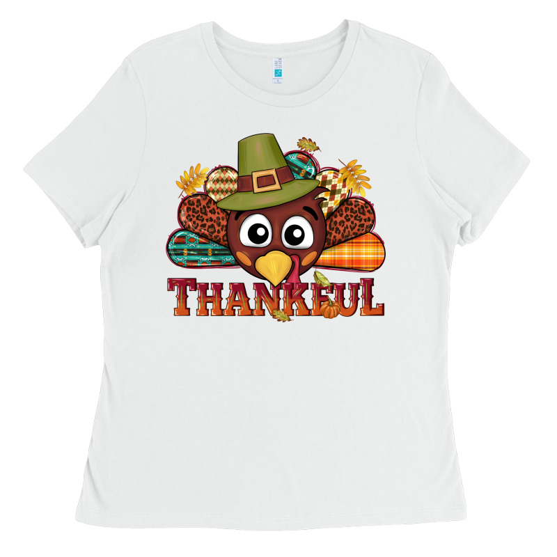 Western Thankful Thanksgiving Turkey Ladies Tee by NancyCooperArtShop | Teevron