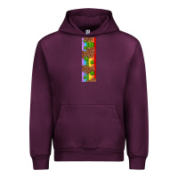 Mauve Wine St. Patrick's Day Western Shamrock Leopard Rainbow Urban Hoodie - Artiststas