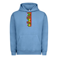 Pigment Pebble Blue St. Patrick's Day Western Shamrock Leopard Rainbow Urban Hoodie - Artiststas