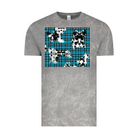 Cloud Rock winter plaid and cowhide pattern Vintage Tee - RanaPortraitStore