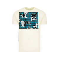 Vintage Arctic winter plaid and cowhide pattern Vintage Tee - RanaPortraitStore