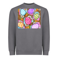 Storm Easter eggs daisies carrots Heavyweight Sweatshirt - OliviaCreatesArt