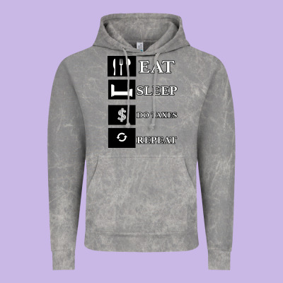 Tax Day Eat Sleep Do Taxes Repeat Gift Vintage Hoodie Designed By Bettercallsaul