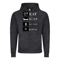 Vintage Black Tax Day Eat Sleep Do Taxes Repeat Gift Vintage Hoodie - Bettercallsaul