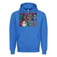 True Royal Santa's Favorite Hockey Coach For Christmas Zipper Hoodie - FaDigitalArtStudio