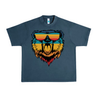 Midnight Navy Retro bear Urban Heavy Tee - Bettercallsaul