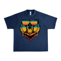 Navy Retro bear Urban Heavy Tee - Bettercallsaul