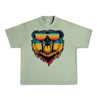 Oil Green Retro bear Urban Heavy Tee - Bettercallsaul
