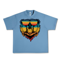 Pebble Blue Retro bear Urban Heavy Tee - Bettercallsaul