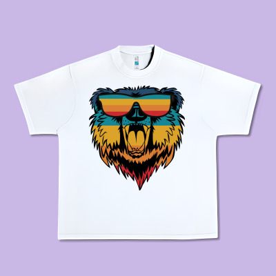 Retro Bear Urban Heavy Tee Designed By Bettercallsaul