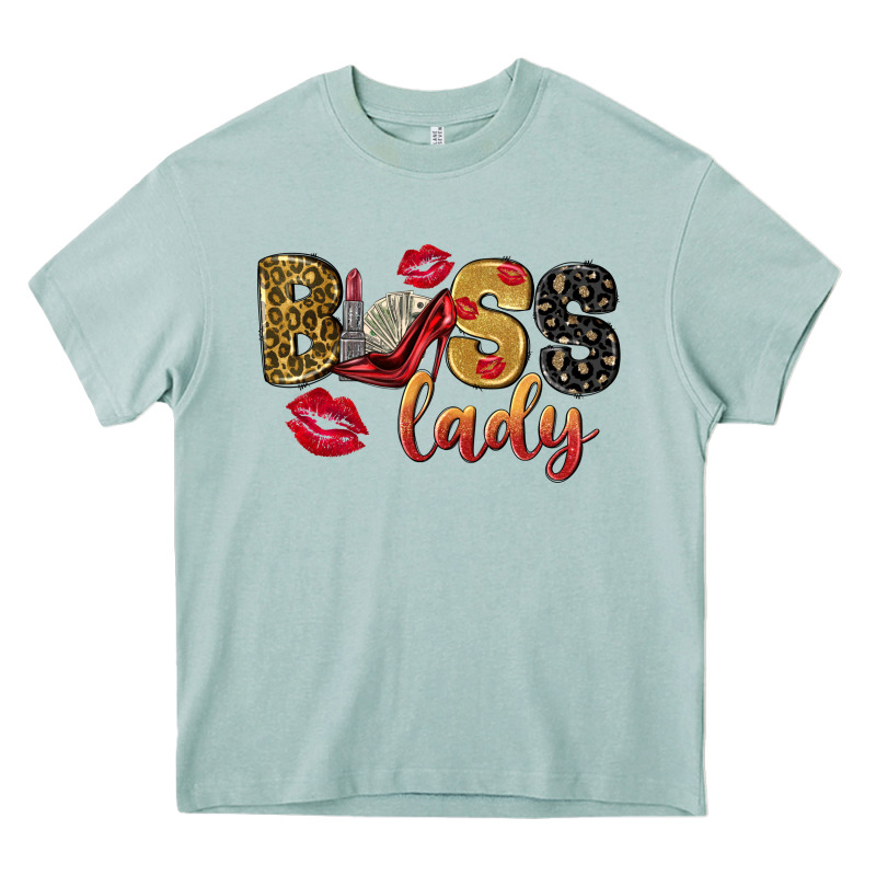 Boss Lady With Money Heavy Core Tee by NancyCooperArtShop | Teevron