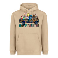 Mushroom Happy Easter truck Heavyweight Hoodie - CowhideDigitalArt