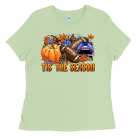 Matcha tis the season football Ladies Tee - NancyCooperArtShop