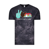 Cloud Black Peace Love Camp Vintage Tee - Bettercallsaul