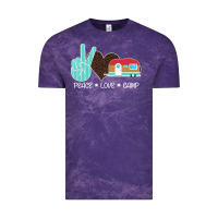 Cloud Purple Peace Love Camp Vintage Tee - Bettercallsaul