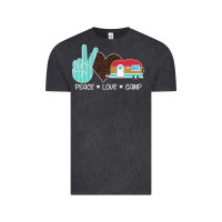 Vintage Black Peace Love Camp Vintage Tee - Bettercallsaul