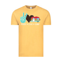 Vintage Mustard Peace Love Camp Vintage Tee - Bettercallsaul